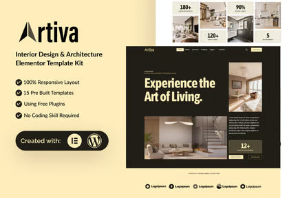 Artiva – Interior Design & Architecture Elementor WordPress Theme